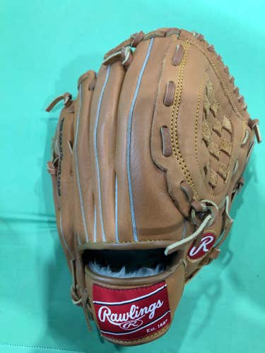 Tan Used Rawlings Mark of a Pro Right Hand Throw Baseball Glove 11"