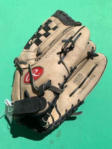 Used Rawlings Right Hand Throw Softball Glove 13"