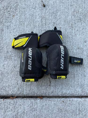 Used Youth Medium Bauer Supreme Ultrasonic Elbow Pads