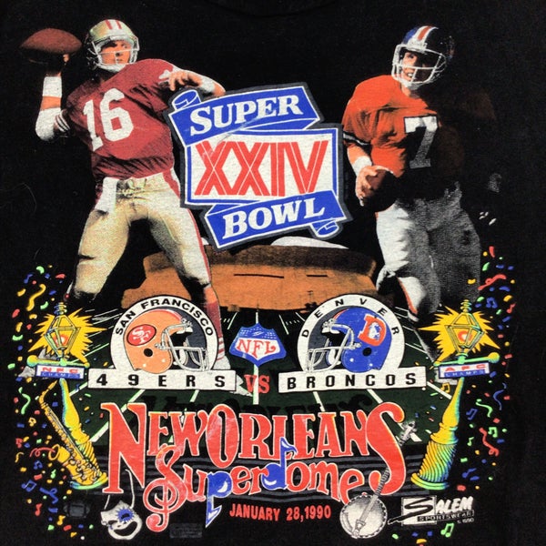 Authentic Full Unused Super Bowl XXIV (24) Ticket - 1990