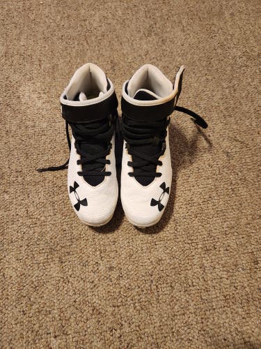 White Used Kid's Under Armour High Top Bryce harper