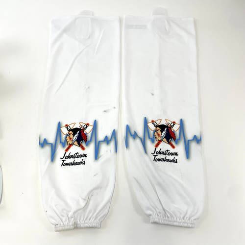 Like New White Hockey Socks | Adult Large