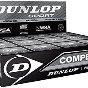 Dunlop Competition (Single Dot) Squash Ball BOX (12-Balls)