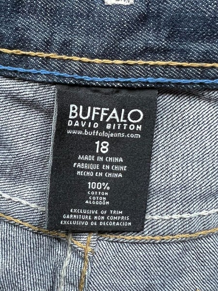 Buffalo David Bitton Evan Slim Straight Denim Jeans Dark Wash