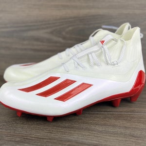 Adidas SM Adizero Primeknit Red White Football Cleats Men's Size 13.5 GZ0424 NEW
