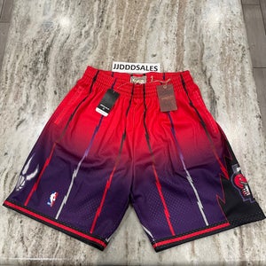 MITCHELL & NESS '98 TORONTO RAPTORS FADEAWAY SWINGMAN SHORTS AUTHENTIC MEN’S SIZE LARGE
