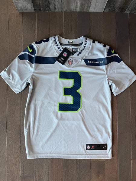 Nike Seattle Seahawks Russell Wilson #3 Limited Home Jersey Stitched Grey  Sz M