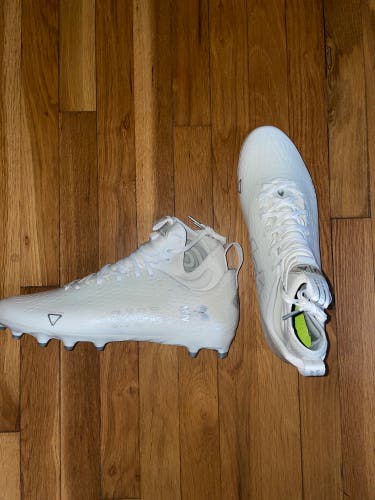 White Unisex Molded Cleats Under Armour Cleats