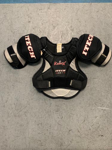 Used Junior Itech Kinetix 4 Hockey Shoulder Pads (Size: Large)