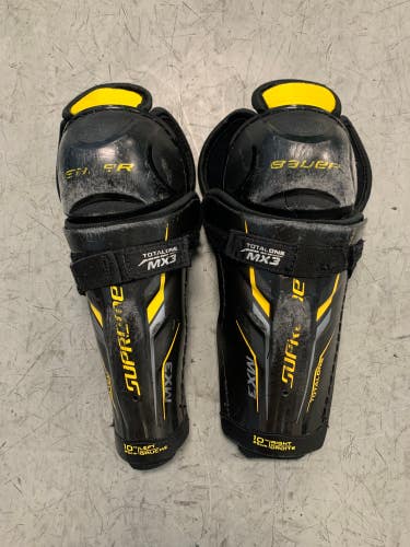 Used Bauer Supreme TotalOne MX3 Hockey Shin Pads (10")