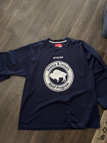 Blue New Large CCM Jersey