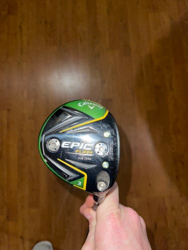 Men's Right Handed Extra Stiff Flex 3 Wood Epic Flash Fairway Wood