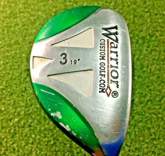 Warrior Golf 3 Hybrid 19* /  RH  /  Regular Graphite ~39.25" / New Grip / mm0076
