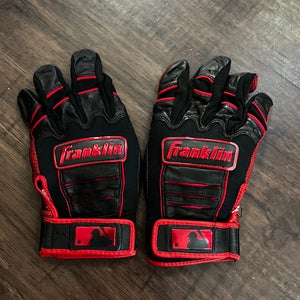 Pro Issued Franklin CFX PRO Batting Gloves Black/Red
