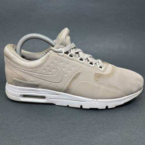 Nike Womens Air Max Zero 857661-011 Cobblestone White Running Shoes Size 9