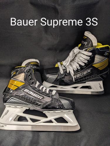New Bauer Supreme 3s Hockey Goalie Skates Regular Width Junior Size 1.5