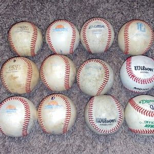Used  12 Pack (1 Dozen) Baseballs