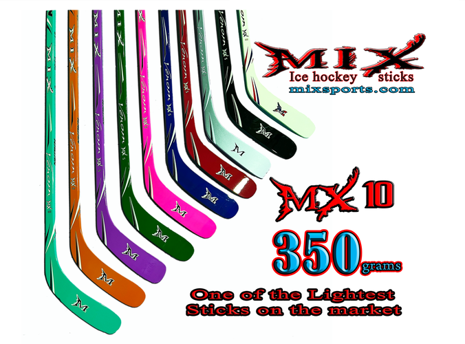 Mix Hockey MX10 Right-Handed Hockey Stick P88, P92 & P77 (87 Flex) - 350 grams