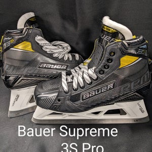 Senior New Bauer Supreme 3S pro Hockey Goalie Skates Regular Width Size 7.5