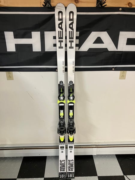 Used 2020 HEAD 181 cm World Cup Rebels i.GS RD Skis With Freeflex Evo 14x Bindings