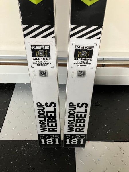 Used 2020 HEAD 181 cm World Cup Rebels i.GS RD Skis With Freeflex