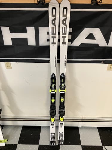 Used 2020 HEAD 181 cm World Cup Rebels i.GS RD Skis With Freeflex Evo 14x Bindings