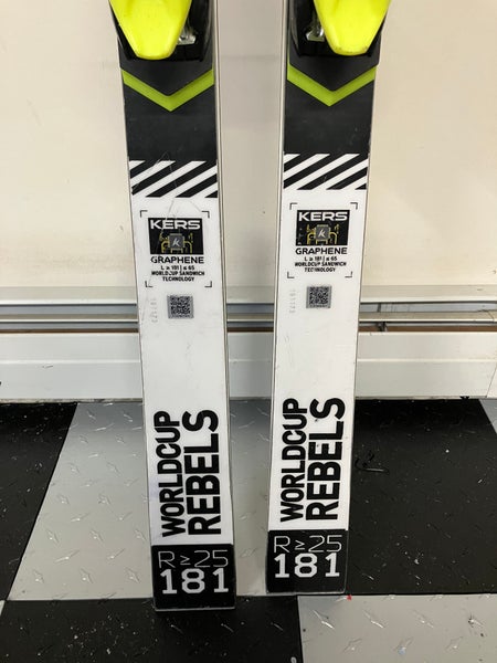 Used 2020 HEAD 181 cm World Cup Rebels i.GS RD Skis With Freeflex