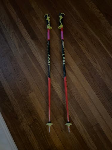 Used 38in (95cm) Leki World Cup Lite SL Ski Poles