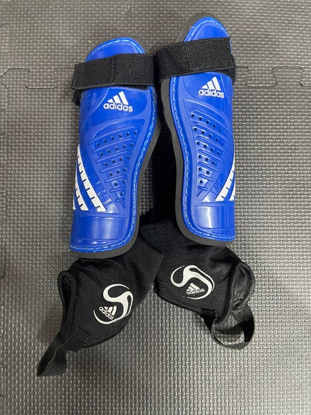 Adidas Hockey Shin Pads - White/Black - Medium