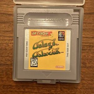 Galaga Gameboy Arcade Classics 3 Galaxian Cartridge w/ Case - Tested