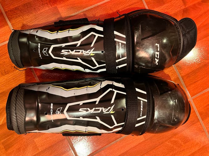 Used CCM  Tacks Shin Pads
