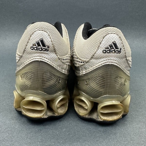 Oferta Caramelo labio Adidas Micro Bounce 2008 Running Shoes Sneakers Silver Kids Size 6 Women  Size 7 | SidelineSwap