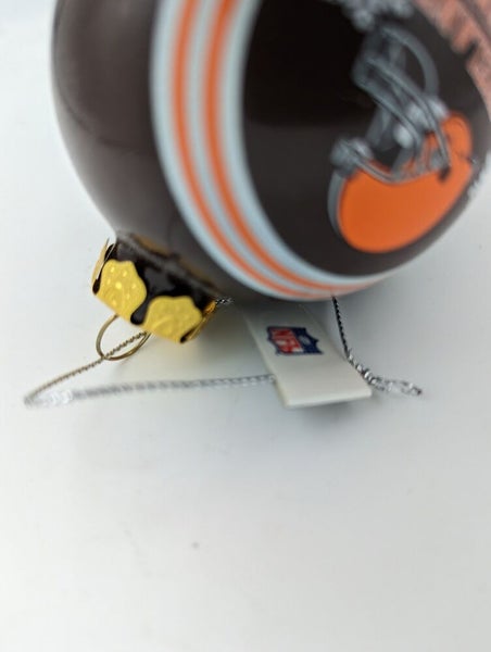 Vintage Cleveland Browns NFL Christmas Glass Ball Ornament Forever