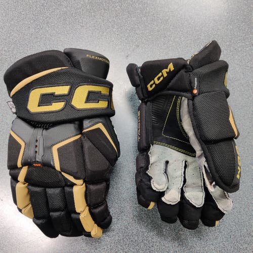 CCM Tacks AS-V Pro Gloves 14" Black Gold Colorway