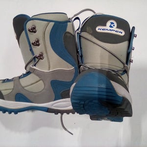 Used Kemper Blue Senior 9 Snowboard Womens Boots