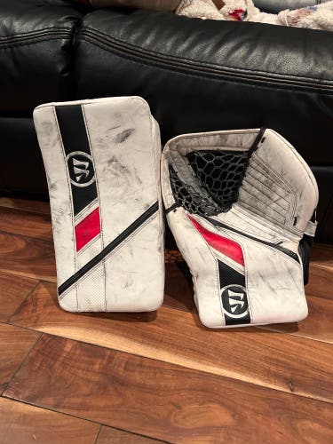 Warrior RG5 SR+ Goalie Glove and Blocker