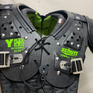Youth XS Schutt Y Flex 2.0 Shoulder Pads With Back Flap