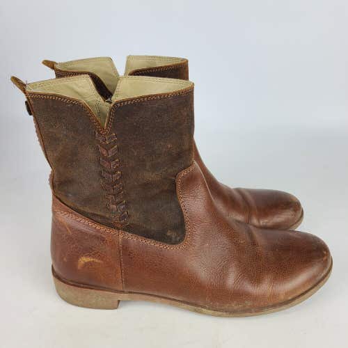 Olukai Kaupili Short Women's Brown Leather Boots Size Size: US W 9