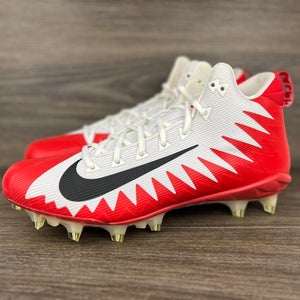 Size 12.5 Nike Alpha Menace Pro Mid TD P Football Cleats Red/White - 922813-109
