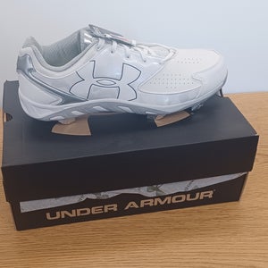 White New Women's Size 10 (Women's 11) Metal Under Armour Low Top