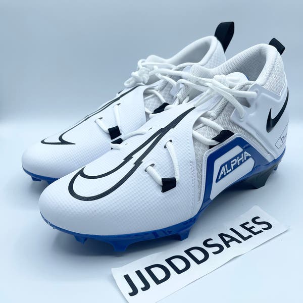 Nike Alpha Menace Pro 3 Cleats White/Game Royal Blue CT6649  display picture 2