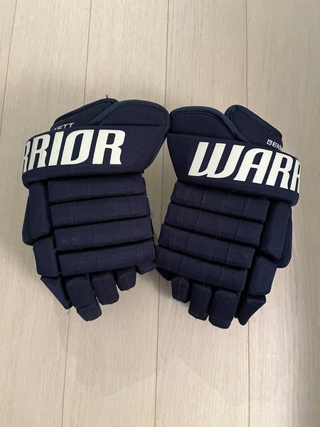 Pro Stock MIC Warrior Franchise Gloves 13 Inch Navy Penguins Winter Classic Rare!