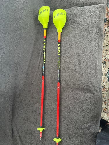 Used 38in (95cm) Leki World Cup Lite SL Ski Poles