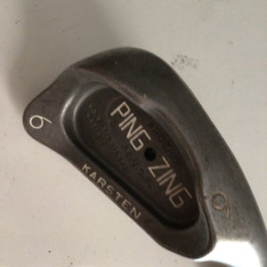 Used Ping Zing Karsten 6 Iron Steel Regular Golf Individual Irons