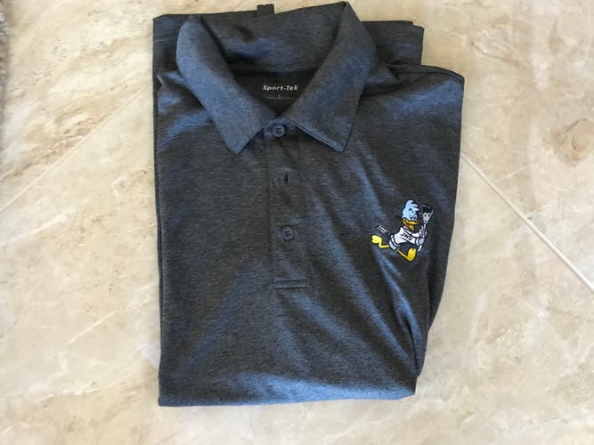 Hopkins Lacrosse Gray New Large Men's Golf Shirt