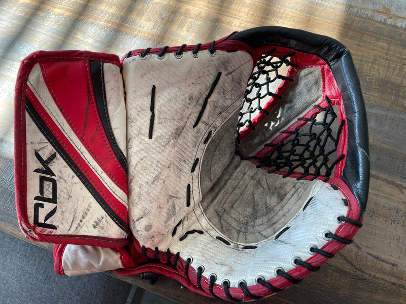 USED RBK goalie catch glove