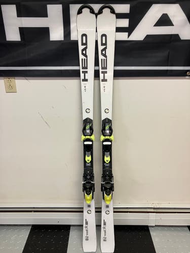 Used 2021 HEAD 156 cm FIS World Cup Rebels e-SL RD Race Skis with Freeflex Evo 14x Bindings