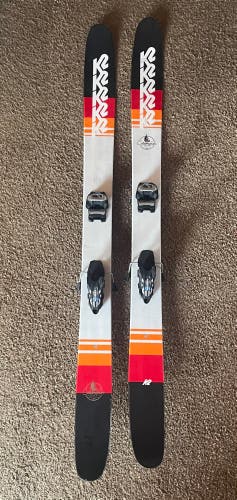 K2 Catamaran Full Rocker Powder Skis w/ Marker Griffon Bindings