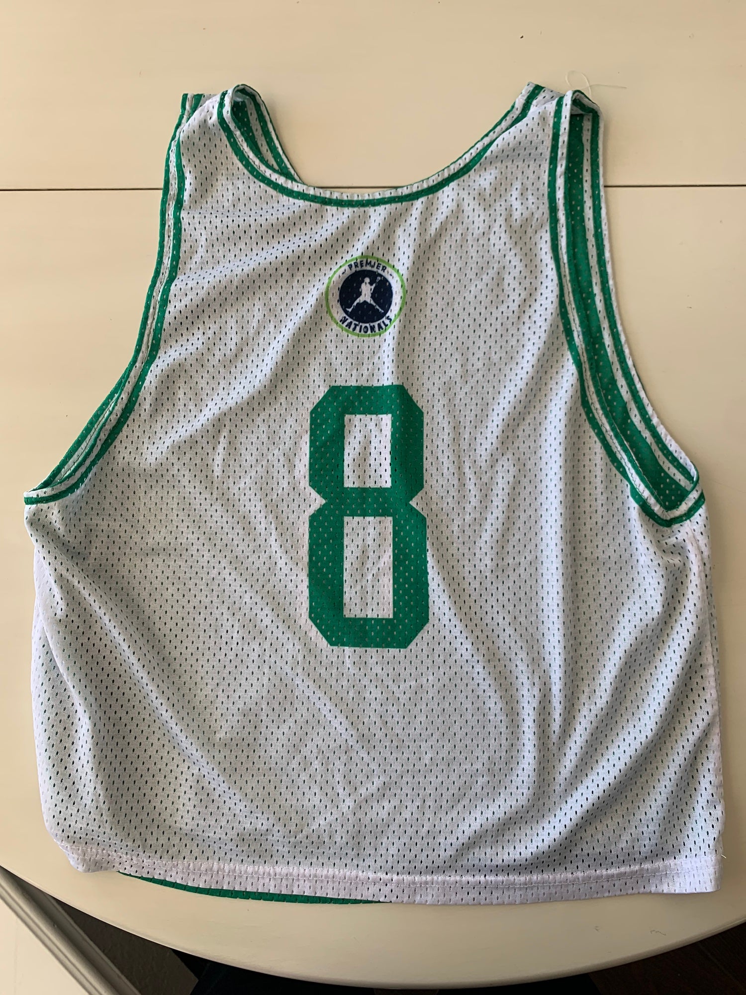 Green And White New Small / Medium Premier Nationals Jersey