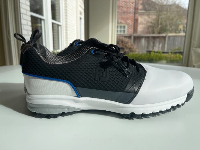 Footjoy Contour Fit Tour Athletic Mens Golf Shoes Size 11.5 54097 White